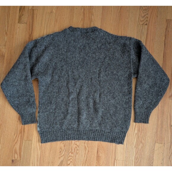 Vintage Hekla Sweater Mens L Icelandic Wool Geometric Crewneck Pullover Akureyri - Picture 6 of 8
